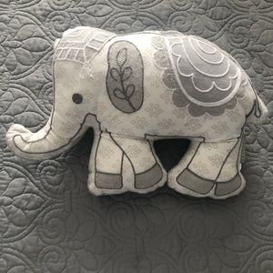 Adorable Nursery Elephant Pillow